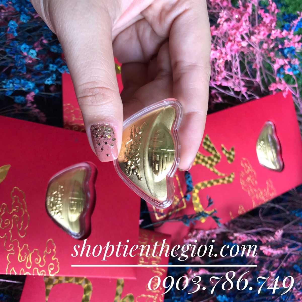 BAO LÌ XÌ THỎI VÀNG 24K